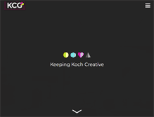 Tablet Screenshot of kochcreativegroup.com